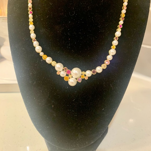 New Kate Spade Pearl Caviar Statement Statement Necklace - Picture 2 of 5